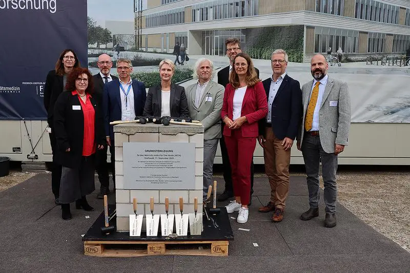 Laying of the foundation stone for the Helmholtz Institute for One Health in Greifswald