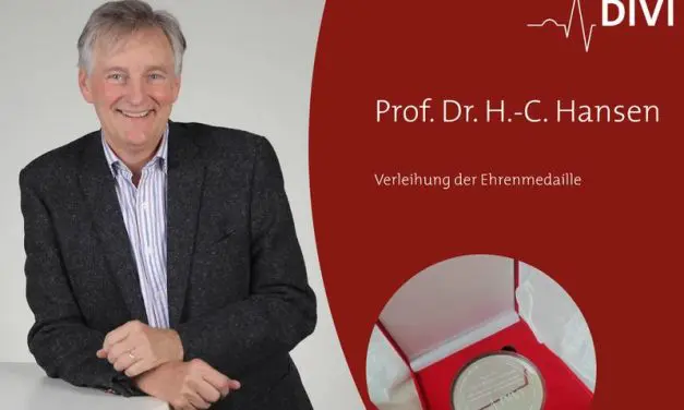 DIVI Medal of Honour for Professor Hans-Christian Hansen